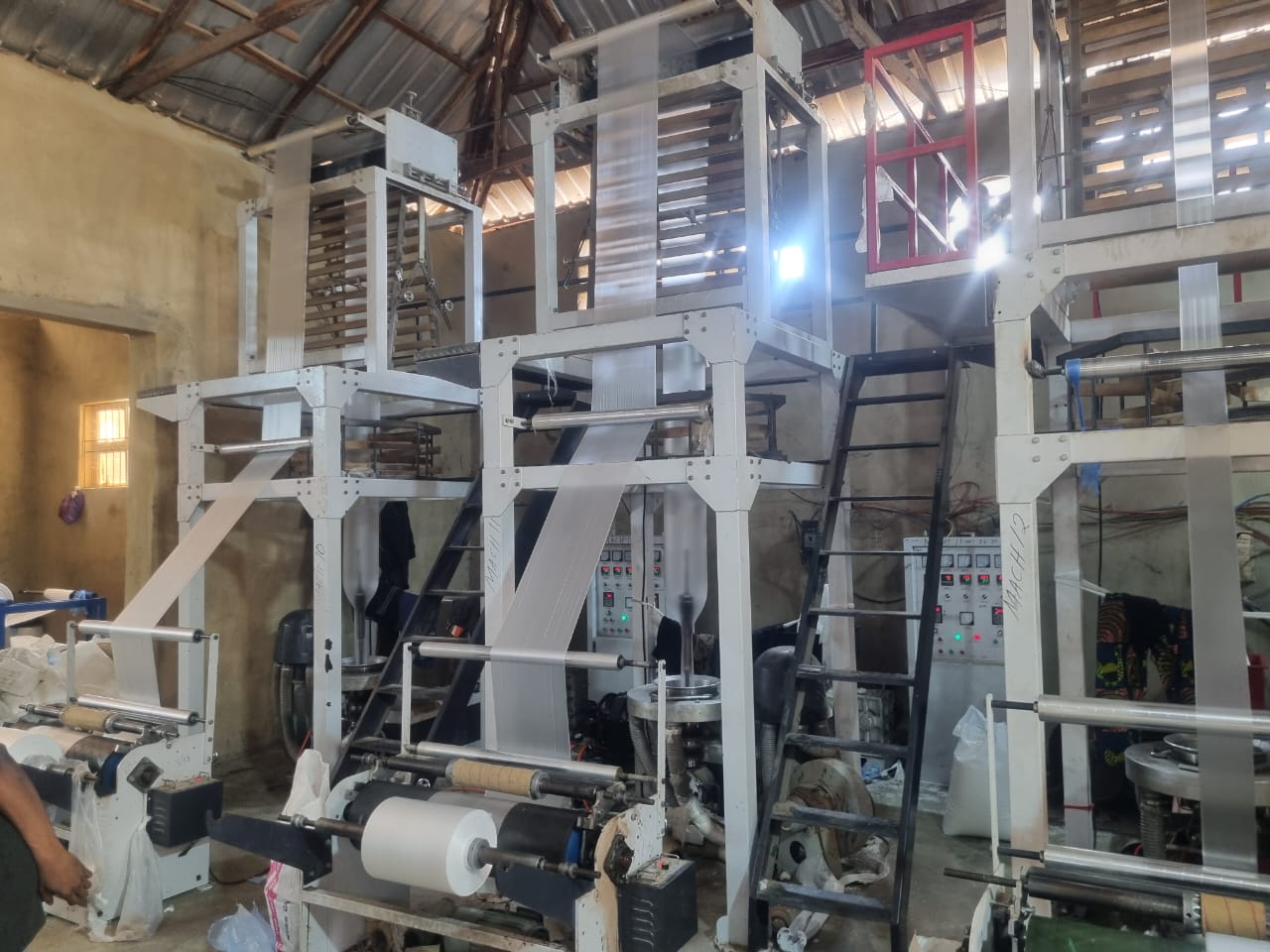 Blown film extrusion lines
